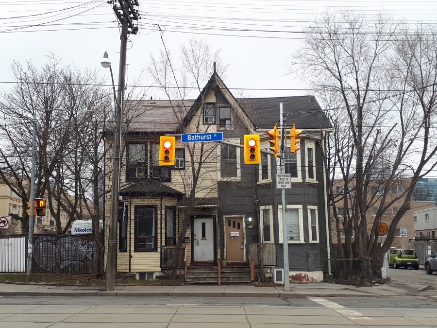 219-221 Bathurst Street, Toronto - 1 January 2022 -  Photograph by Adam Wynne
